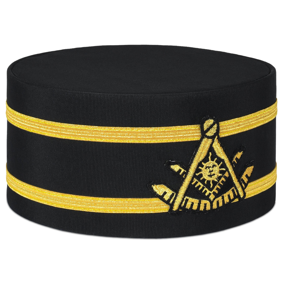 Riaz Impex Masonic Caps & Hats Past Master Blue Lodge Crown Cap – Double Gold Braid