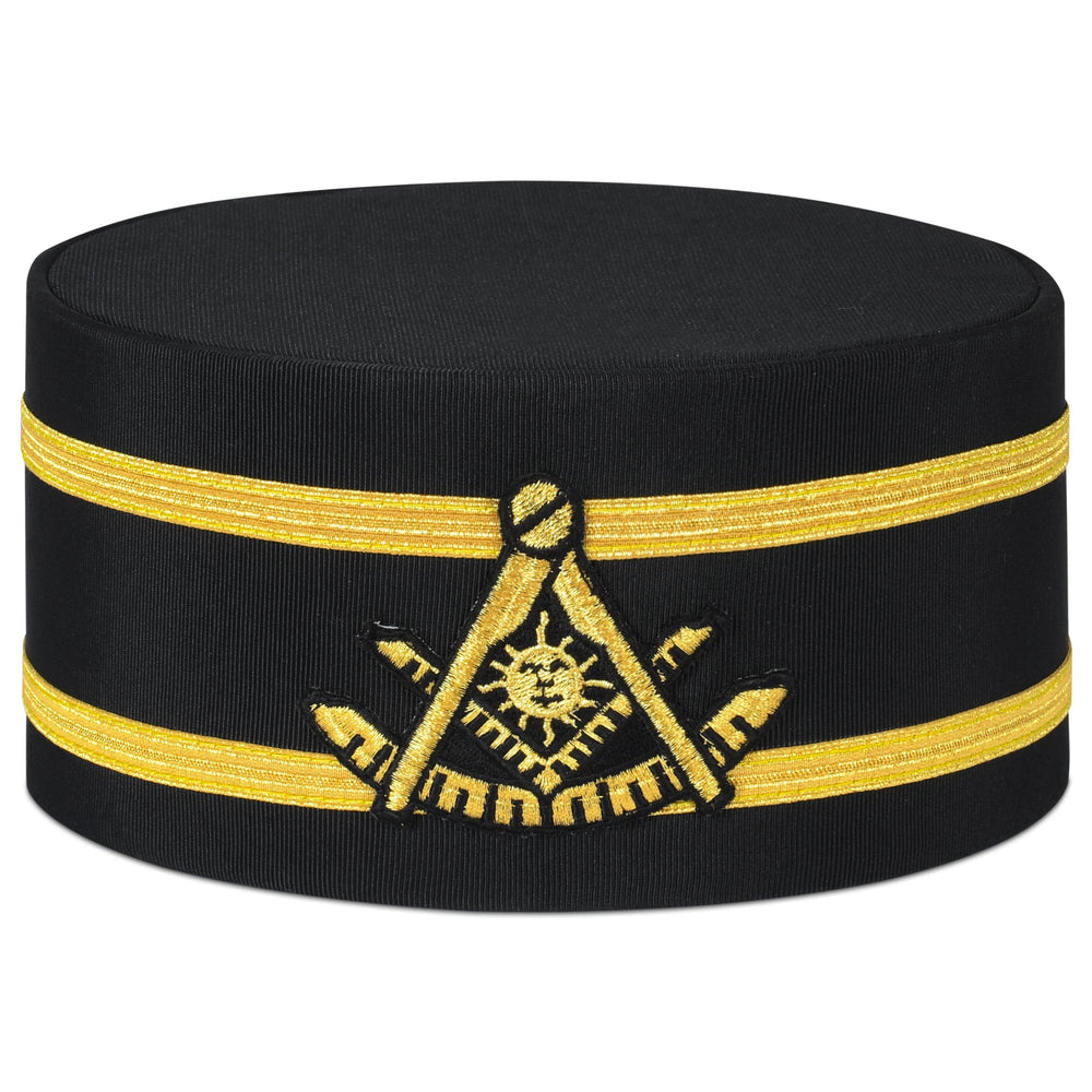 Riaz Impex Masonic Caps & Hats Past Master Blue Lodge Crown Cap – Double Gold Braid