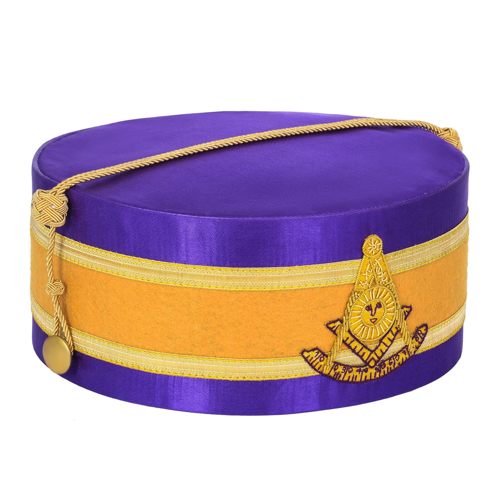 Riaz Impex Masonic Caps & Hats Past Master Blue Lodge Crown Cap – Purple Backing