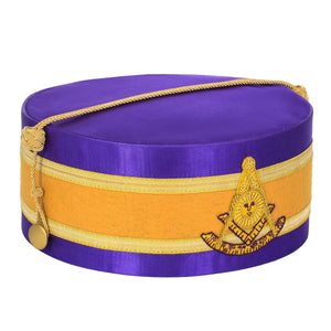 Riaz Impex Masonic Caps & Hats Past Master Blue Lodge Crown Cap – Purple Backing