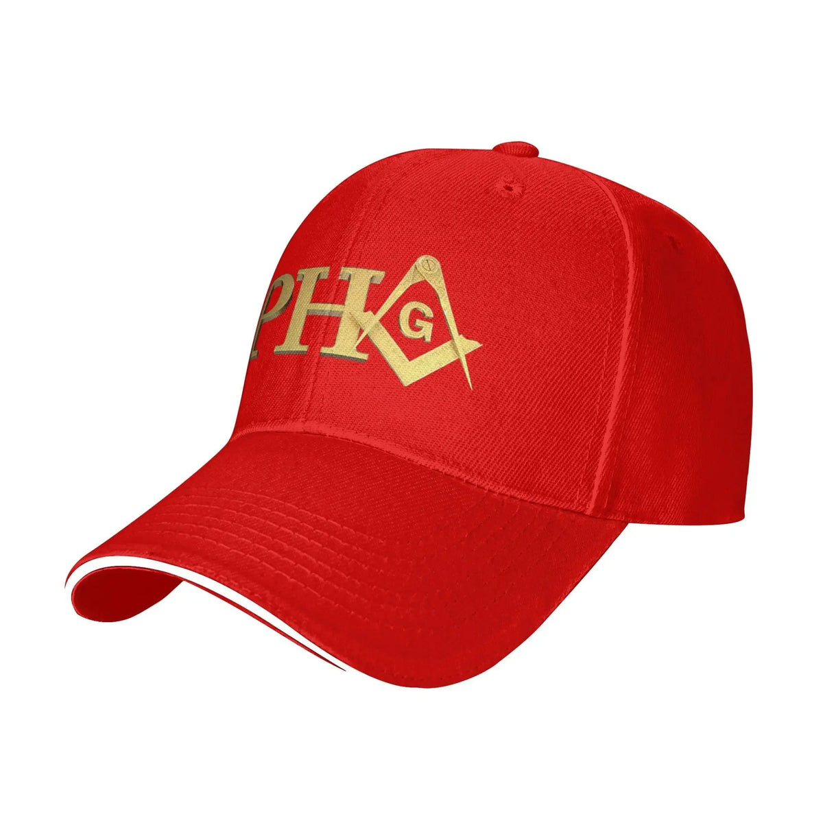 Riaz Impex Masonic Caps & Hats Red Prince Hall Master Mason Adjustable Baseball Cap – PHA Emblem
