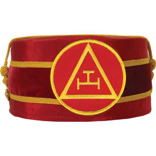 Riaz Impex Masonic Caps & Hats Royal Arch Chapter Crown Cap – Red Triple Tau