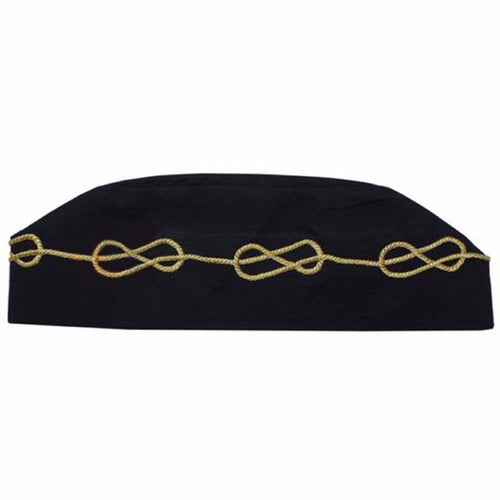 Riaz Impex Masonic Caps & Hats Scottish Rite Crown Cap – Black Handmade Embroidery