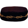 Scottish Rite Crown Cap – Black Handmade Embroidery