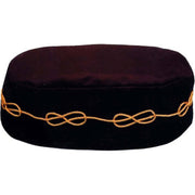 Scottish Rite Crown Cap – Black Handmade Embroidery