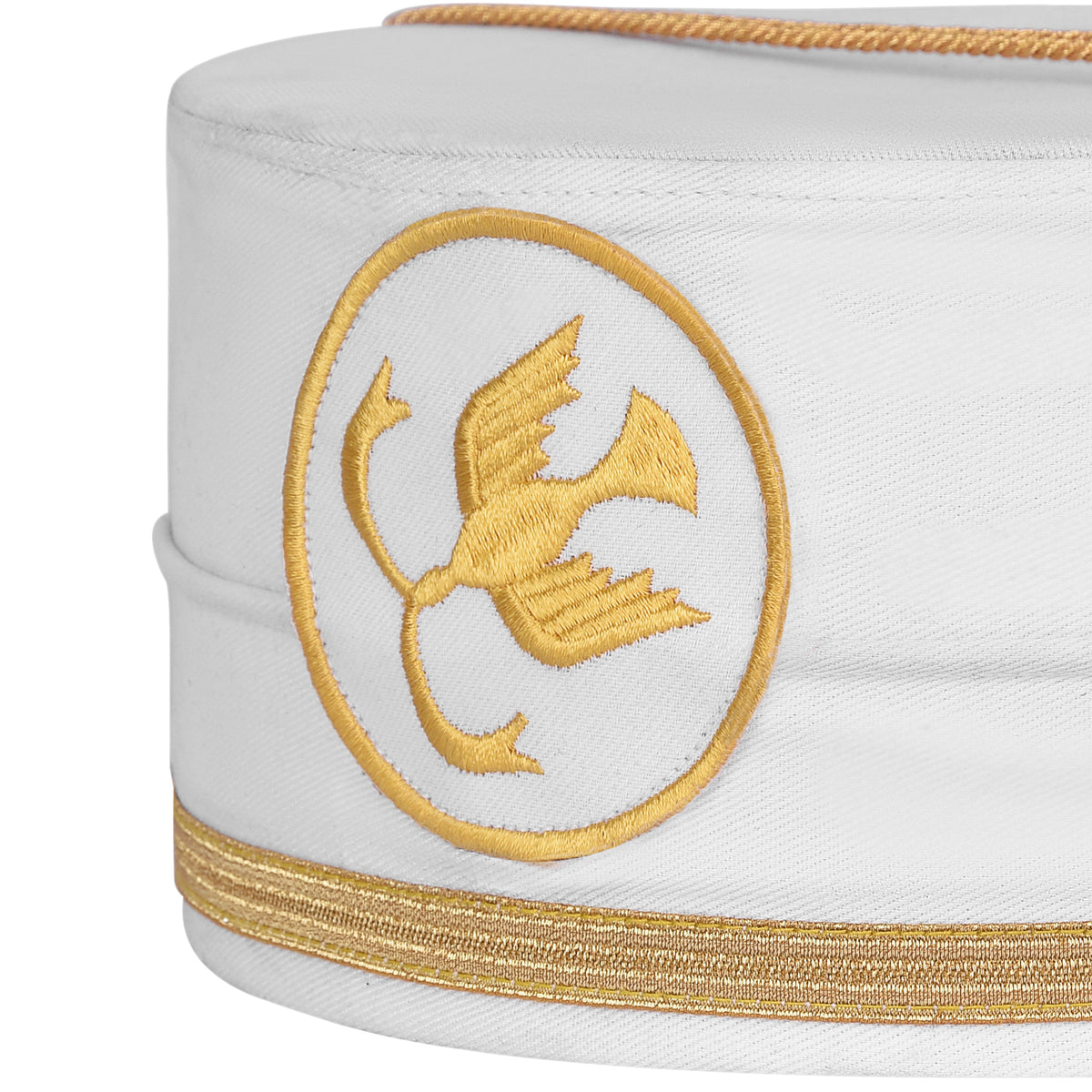 Riaz Impex Masonic Caps & Hats The Order Of The Golden Circle Crown Cap – Gold Bullion Hand Embroidery