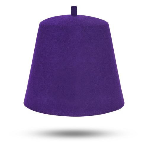 Riaz Impex Masonic Caps & Hats Universal Fez Hat – Purple Wool With Various Tassel Colors