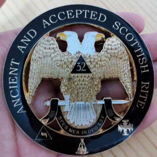 Riaz Impex Masonic Car Emblems 32nd Degree Scottish Rite Car Emblem – Double Eagle