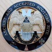 32nd Degree Scottish Rite Car Emblem – Double Eagle
