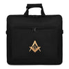 Master Mason Blue Lodge Apron Case – Black Cordura Fabric With Gold Emblem