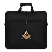 Master Mason Blue Lodge Apron Case – Black Cordura Fabric With Gold Emblem