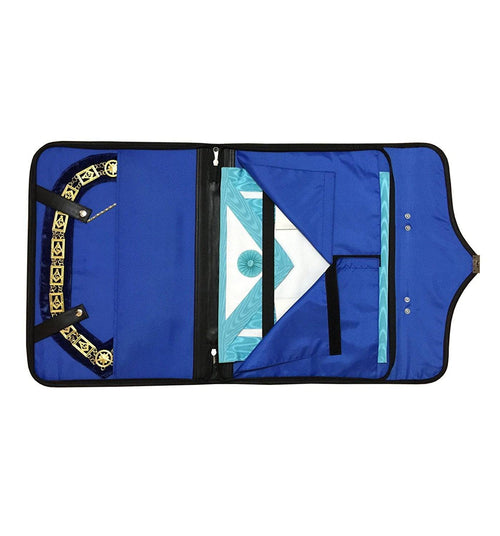 Riaz Impex Masonic Cases 20" X 15" X 1/4" Grand Master Blue Lodge Apron Case – Purple Imitation Leather MM, WM & Provincial