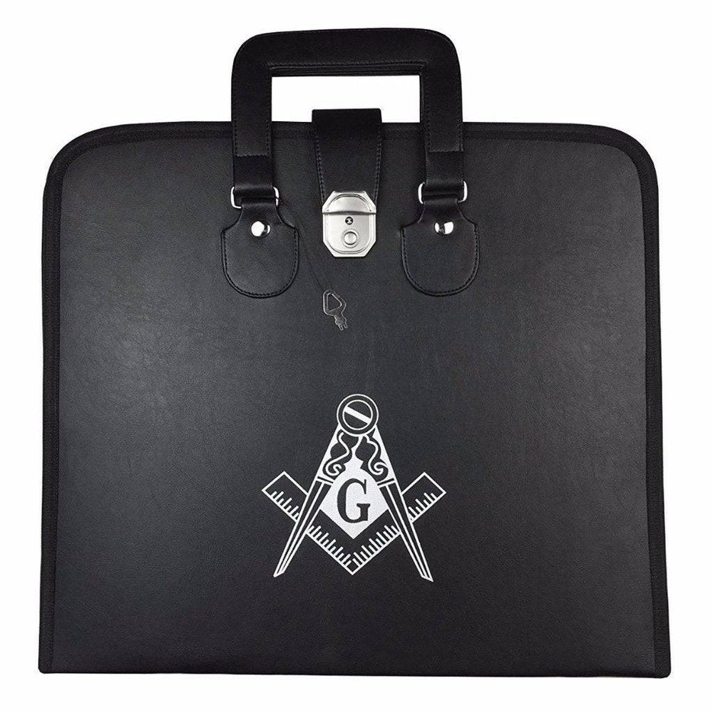 Riaz Impex Masonic Cases Black Master Mason Blue Lodge Apron Case – Multiple Colors Square & Compass G MM/WM