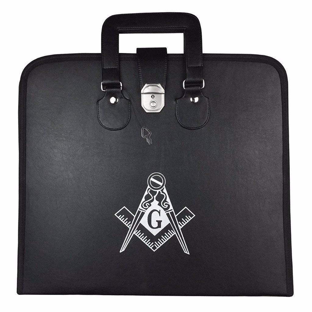 Riaz Impex Masonic Cases Black Master Mason Blue Lodge Apron Case – Multiple Colors Square & Compass G MM/WM