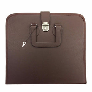 Riaz Impex Masonic Cases Brown / 20" X 15" X 1/4" Master Mason Blue Lodge Apron Case – Multiple Colors Provincial