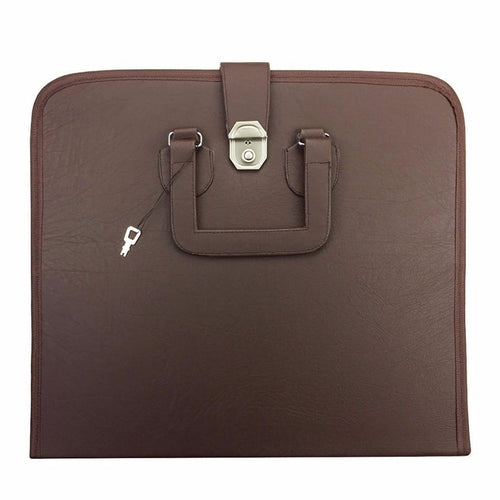 Riaz Impex Masonic Cases Brown / 20" X 15" X 1/4" Master Mason Blue Lodge Apron Case – Multiple Colors Provincial
