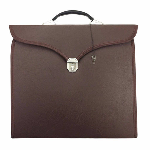 Riaz Impex Masonic Cases Brown / 20" X 15" X 1/4" Universal Apron Case – Multiple Colors Imitation Leather Provincial