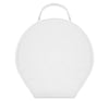 Universal Chain Collar Case – White Leather Round Shape With Different Materials