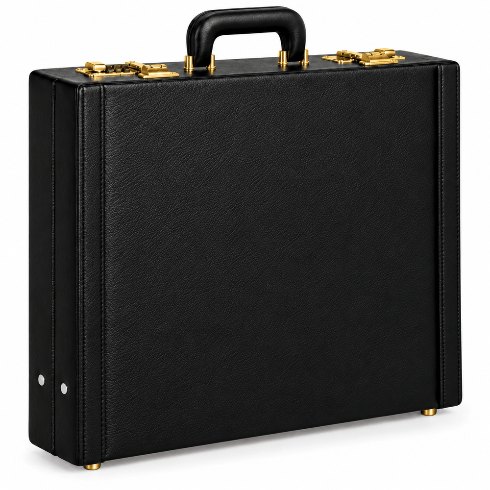 Riaz Impex Masonic Cases Leather Case Universal Apron Case – Black Briefcase Different Materials WM & MM