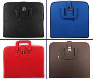 Riaz Impex Masonic Cases Master Mason Blue Lodge Apron Case – Multiple Colors Square & Compass G MM/WM