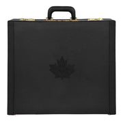 Master Mason Blue Lodge Canada Regulation Apron Case – Black Machine Embroidery