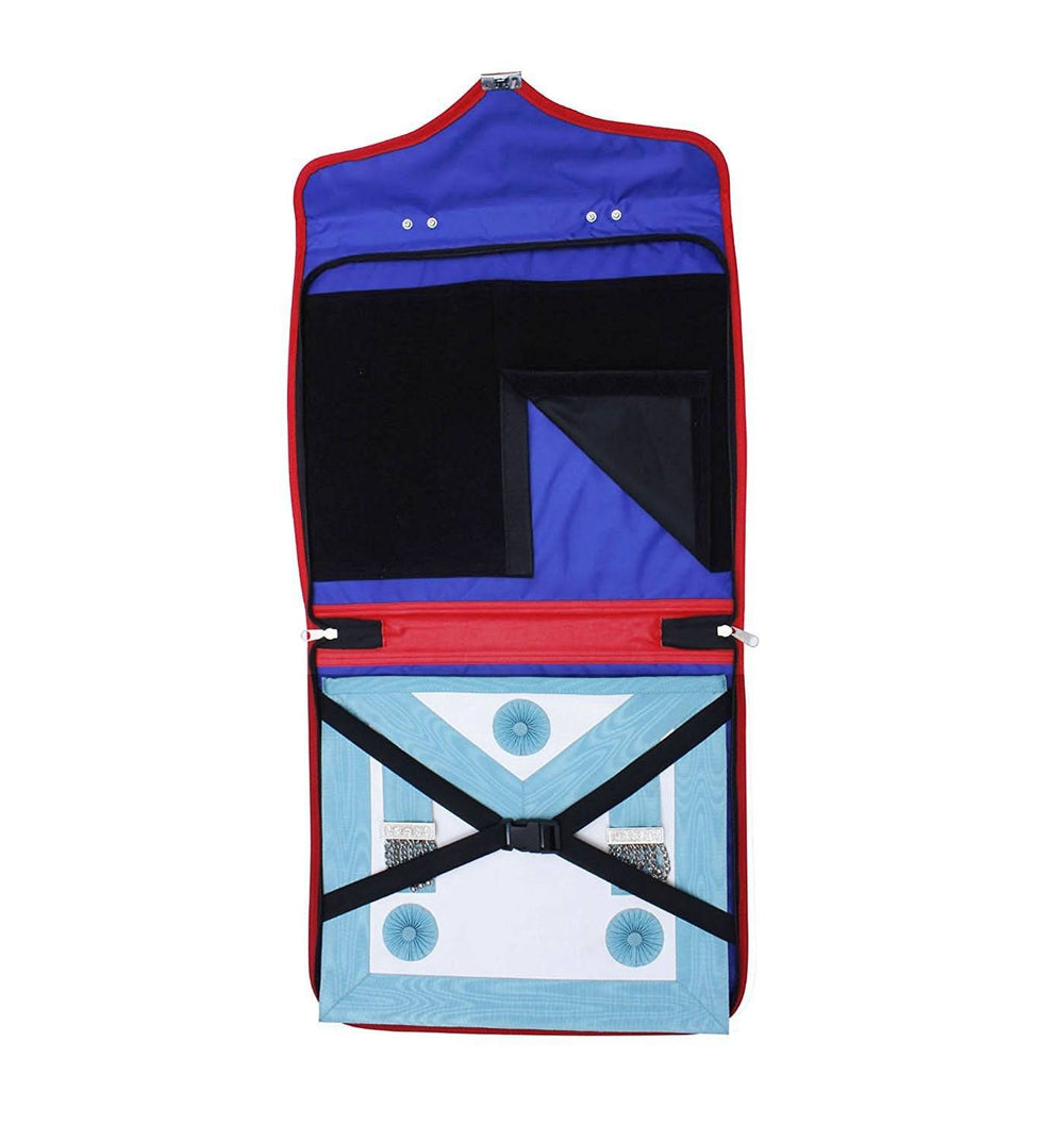 Riaz Impex Masonic Cases Royal Arch Chapter Apron Case – Red Imitation Leather MM, WM, Provincial