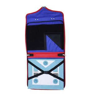 Riaz Impex Masonic Cases Royal Arch Chapter Apron Case – Red Imitation Leather MM, WM, Provincial