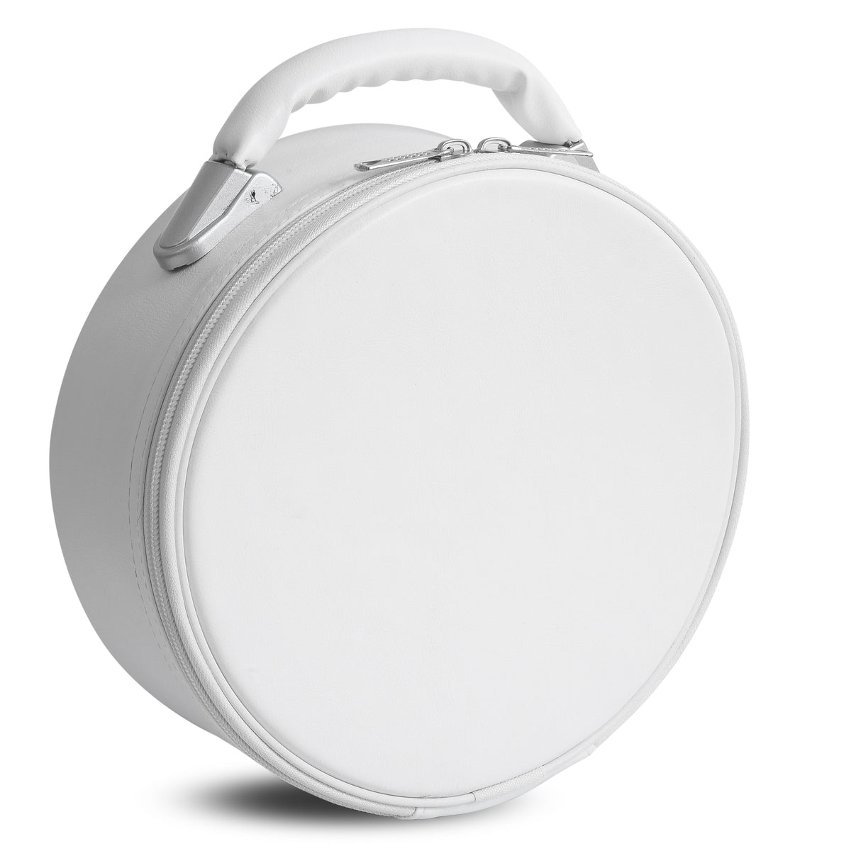 Riaz Impex Masonic Cases Universal Crown Cap Case – Imitation White Leather With Solid Handle