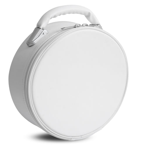 Riaz Impex Masonic Cases Universal Crown Cap Case – Imitation White Leather With Solid Handle