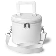 Universal Fez Case – Imitation White Leather With Strap & Handle