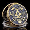 Masonic Brotherhood Coin – 14K Gold Plated