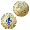 Masonic Faith, Hope & Charity Coin – Blue Detail