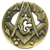 Masonic Raised-Emblem Coin – Bronze Plated
