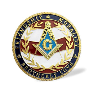 Riaz Impex Masonic Coins Masonic US Military Veteran Commemorative Coin