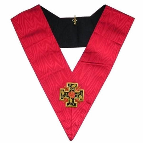 Riaz Impex Masonic Collars 18th Degree Scottish Rite Collar – Hot Pink Moire