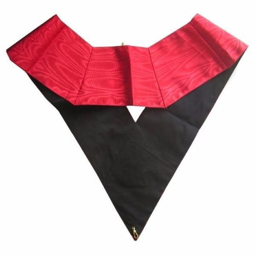 Riaz Impex Masonic Collars 18th Degree Scottish Rite Collar – Pink Moire Inward-Patted Templar Cross
