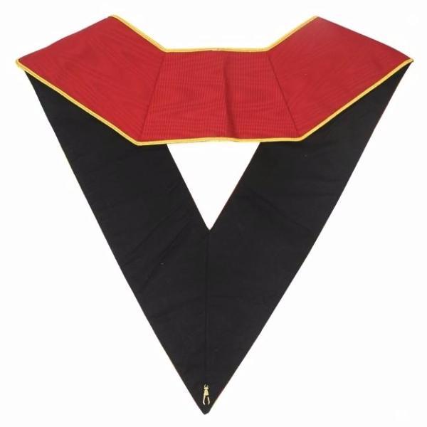 Riaz Impex Masonic Collars 18th Degree Scottish Rite Collar – Red Moire Latin Cross
