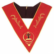 18th Degree Scottish Rite Collar – Red Moire Latin Cross