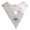 28th Degree Scottish Rite Collar – All White Moire