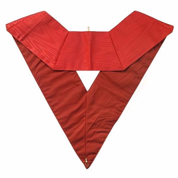 Riaz Impex Masonic Collars 28th Degree Scottish Rite Collar – Plain Wide Red Moire