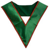 29th Degree Scottish Rite Collar – Green Moire with Red borders