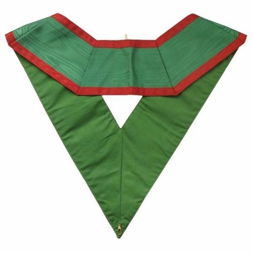 Riaz Impex Masonic Collars 29th Degree Scottish Rite Collar – Green Satin