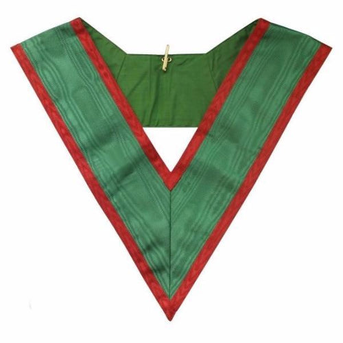 Riaz Impex Masonic Collars 29th Degree Scottish Rite Collar – Green Satin
