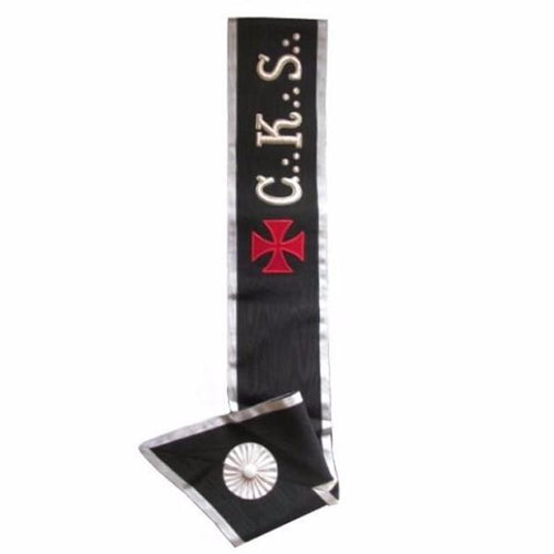 Riaz Impex Masonic Collars 30th Degree Scottish Rite Collar – Black Moire