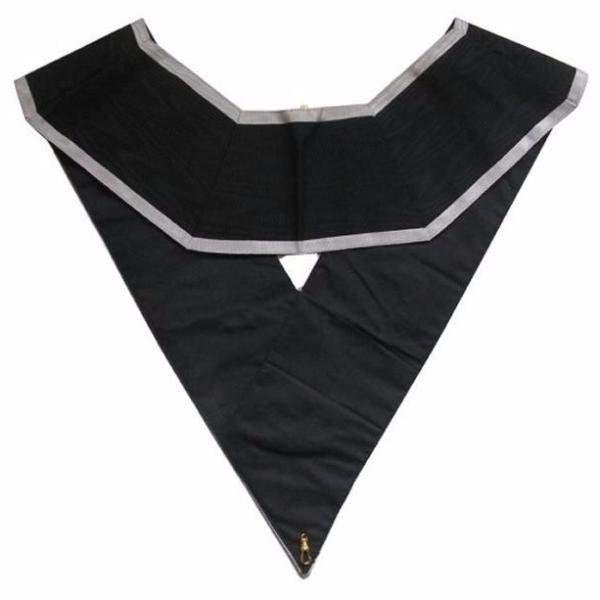 Riaz Impex Masonic Collars 30th Degree Scottish Rite Collar – KAES Black Moire with Grey Borders