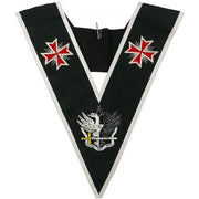 30th Degree Scottish Rite Collar – Templar Cross & Bicephalic Eagle