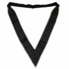 30th Degree Scottish Rite Collarette – Black with Silver Edges Moire