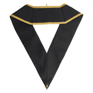 Riaz Impex Masonic Collars 32nd Degree Scottish Rite Collar – Gold Braid With Black Backing