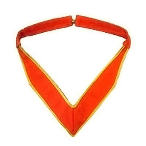 Riaz Impex Masonic Collars 32nd Degree Scottish Rite Collarette – Orange & Gold Moire