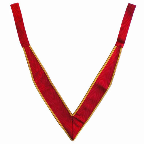Riaz Impex Masonic Collars 32nd Degree Scottish Rite Collarette – Red Moire